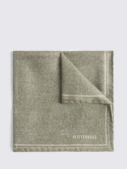 Moss Italian Silk Double Faced Pocket Square, Sage, Sage