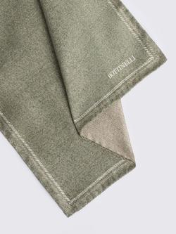 Moss Italian Silk Double Faced Pocket Square, Sage - view 2, Sage