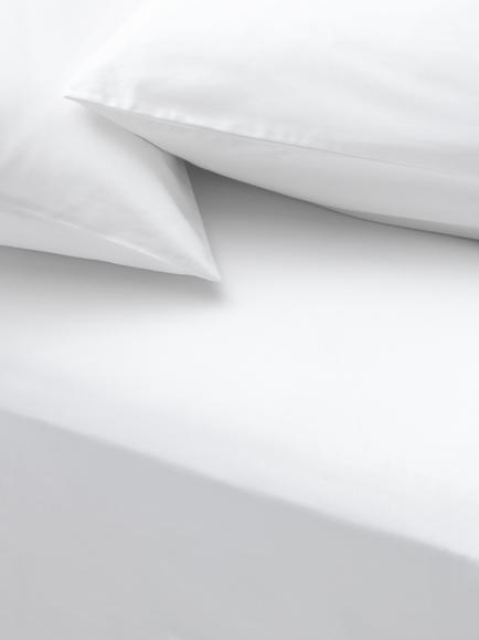 John Lewis Egyptian Cotton Sateen 800 Thread Count Extra Deep Fitted Sheet, White