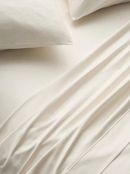 John Lewis Egyptian Cotton Sateen 800 Thread Count Flat Sheet, Cream