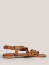 Hobbs Vera Leather Strappy Sandals, Tan