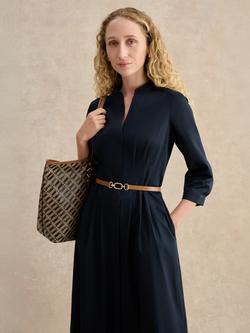 Hobbs Cecelia Chain Buckle Pure Leather Belt - view 2, Tan