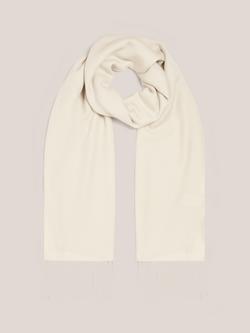 Hobbs Matilda Fringe Scarf, White Ivory, White Ivory