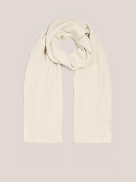 Hobbs Matilda Fringe Scarf, White Ivory, White Ivory