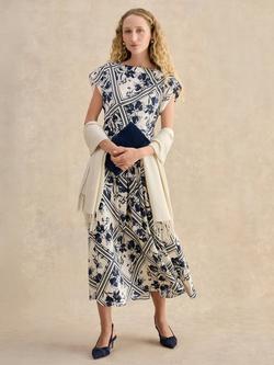 Hobbs Matilda Fringe Scarf, White Ivory - view 2, White Ivory