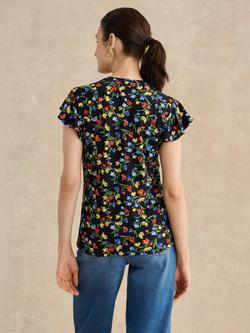 Hobbs Lila Floral Top, Navy/Multi - view 2, Navy/Multi
