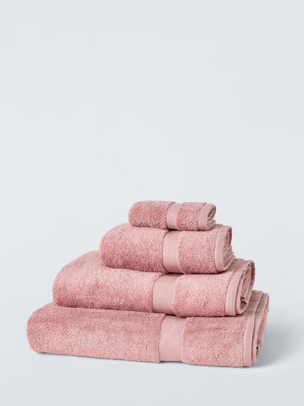 John Lewis Egyptian Cotton Towels, Old Rose