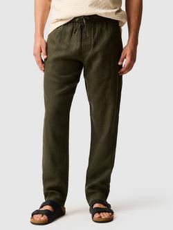 Rodd & Gunn Linen Resort Trousers, Dark Olive