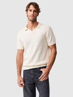 Rodd & Gunn Poison Bay Linen Blend Open Collar, Natural, Natural