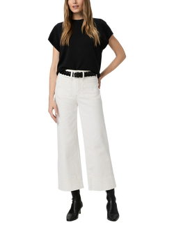 PAIGE Anessa High Rise Wide Leg Jeans, Toasted Ecru, Toasted Ecru