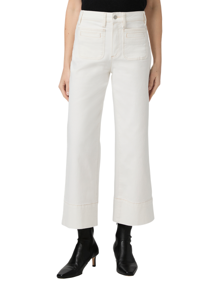 PAIGE Anessa High Rise Wide Leg Jeans, Toasted Ecru - view 2, Toasted Ecru