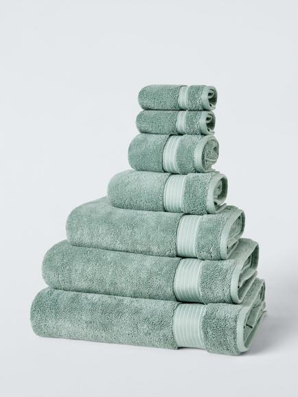 John Lewis Egyptian Cotton Signature Towels, Sage