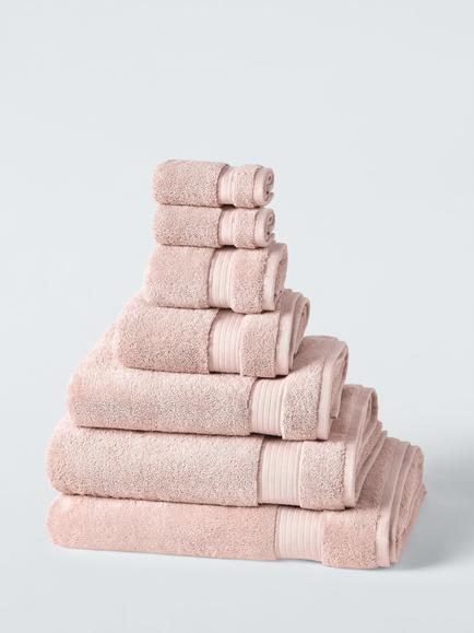 John Lewis Egyptian Cotton Signature Towels, Plaster