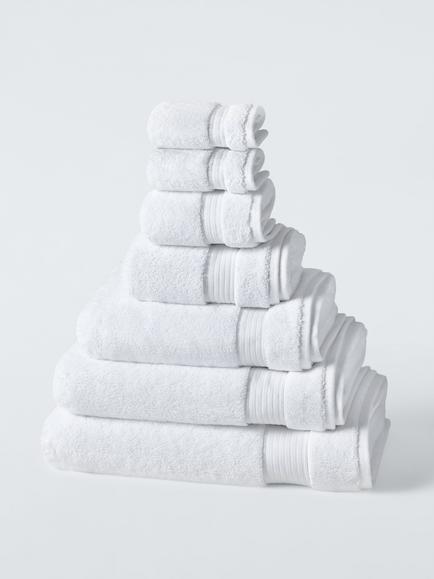 John Lewis Signature Cotton Towels, White