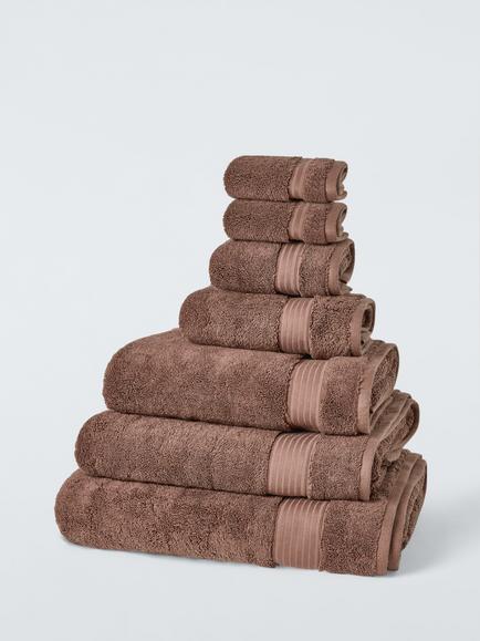 John Lewis Signature Cotton Towels, Masala