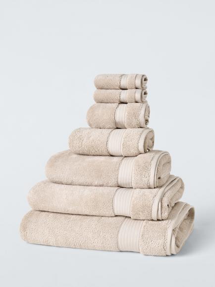 John Lewis Signature Cotton Towels, Cashew