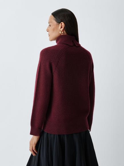 John Lewis Wool Rich Roll Neck Jumper - view 2, Fig