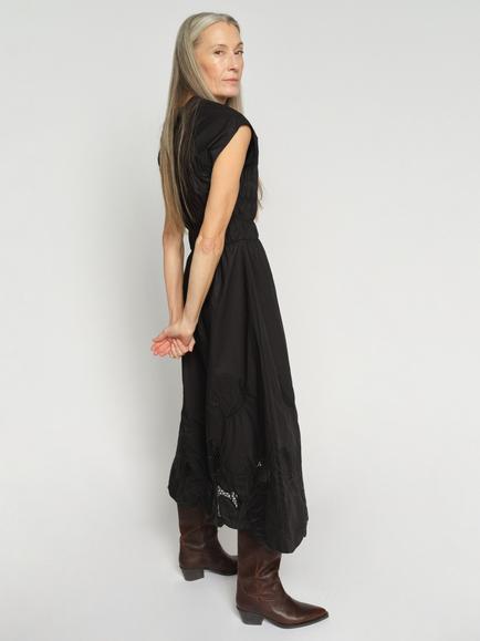 MOS MOSH Aria Cutwork Midi Dress, Black - view 2, Black