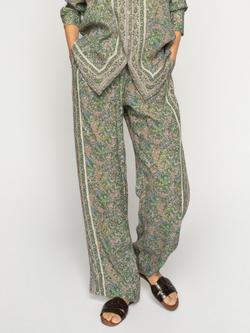 MOS MOSH Bala Orchid Trousers containing LENZING™ ECOVERO™ Viscose, Turf Green, Turf Green