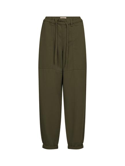 MOS MOSH Maison Stalom Turn Up Trousers, Olive Night, Olive Night