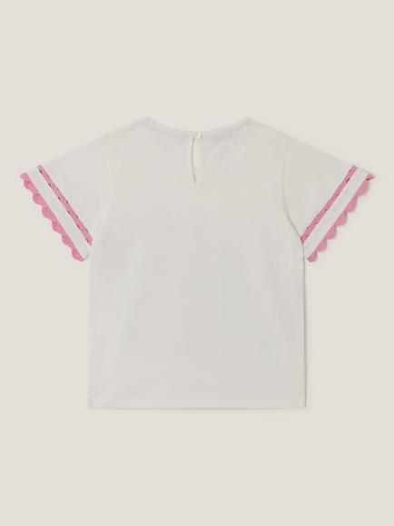 Monsoon Kids' Short Sleeve London Scene T-Shirt, White/Multi - view 2, White/Multi