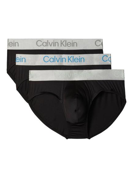 Calvin Klein Waistband Hip Briefs, Pack of 3, Black - view 2, Black