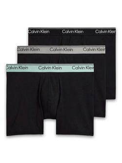 Calvin Klein Stretch Cotton Boxer Briefs, Pack of 3, Black/Multi, Black/Multi