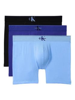 Calvin Klein Boxer Briefs, Pack of 3, Light Blue/Multi, Light Blue/Multi