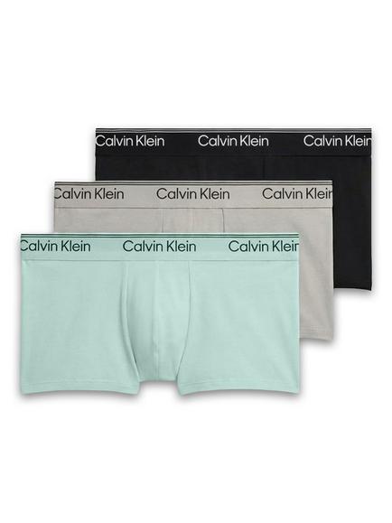 Calvin Klein Low Rise Trunks, Pack of 3, Mint/Multi, Mint/Multi