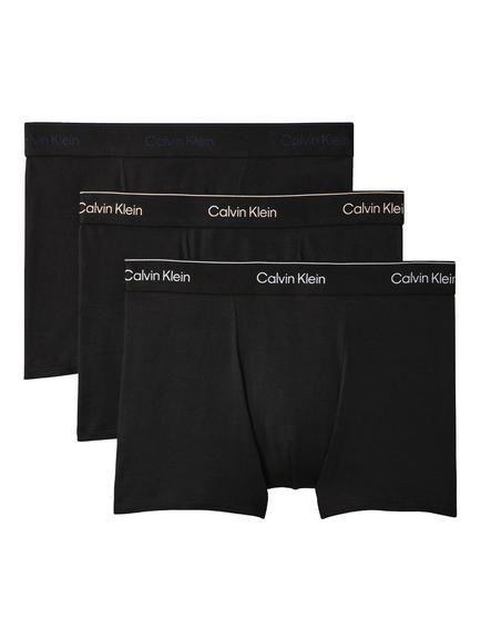 Calvin Klein Icon Cotton Stretch Relaxed Dart Trunks, Pack of 3, Black