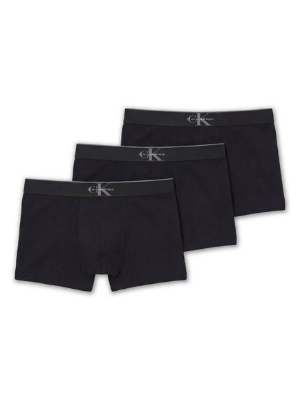Calvin Klein Cotton Stretch Trunks, Pack of 3, Black, Black