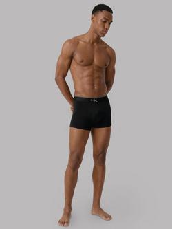 Calvin Klein Cotton Stretch Trunks, Pack of 3, Black - view 2, Black