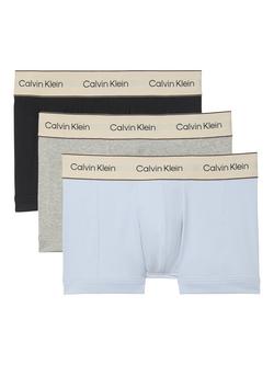 Calvin Klein Cotton Blend Trunks, Pack of 3, Multi, Multi
