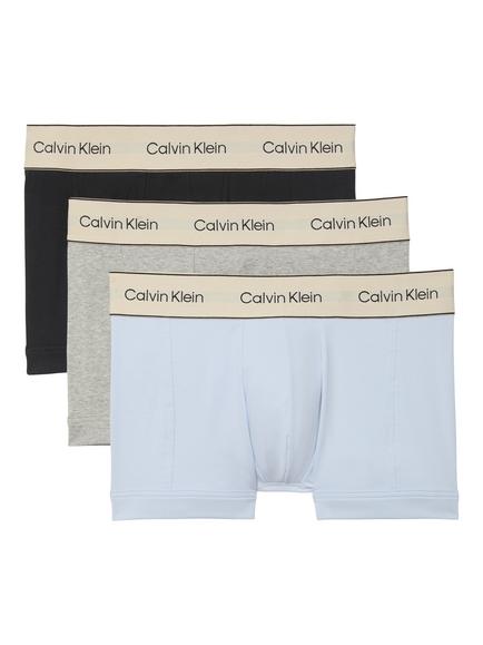 Calvin Klein Cotton Blend Trunks, Pack of 3, Multi, Multi