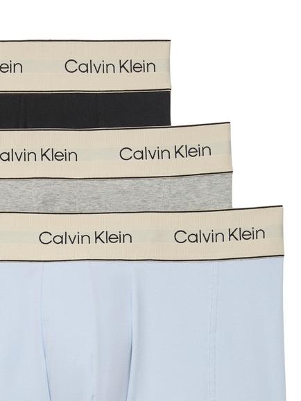 Calvin Klein Cotton Blend Trunks, Pack of 3, Multi - view 2, Multi