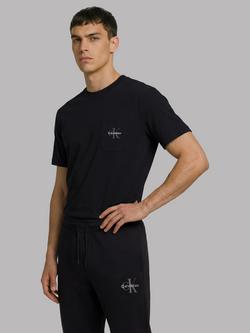 Calvin Klein Stretch Cotton Lounge T-Shirt, Black, Black