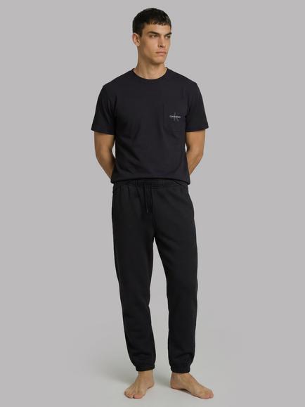 Calvin Klein Stretch Cotton Lounge T-Shirt, Black - view 2, Black