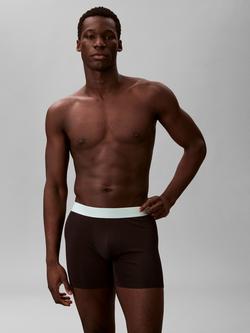 Cavlin Klein Stretch Cotton Boxer Briefs, Pack of 3, Black/Multi - view 2, Black/Multi