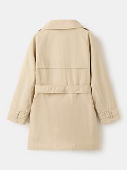 Mango Kids' Ruth Trench Coat, Cream - view 2, Cream