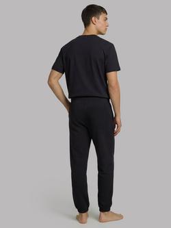 Calvin Klein Cotton Jersey Monogram Lounge T-Shirt, Black - view 2, Black