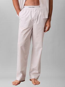 Calvin Klein Cotton Lounge Trousers, Grey/Silver, Grey/Silver