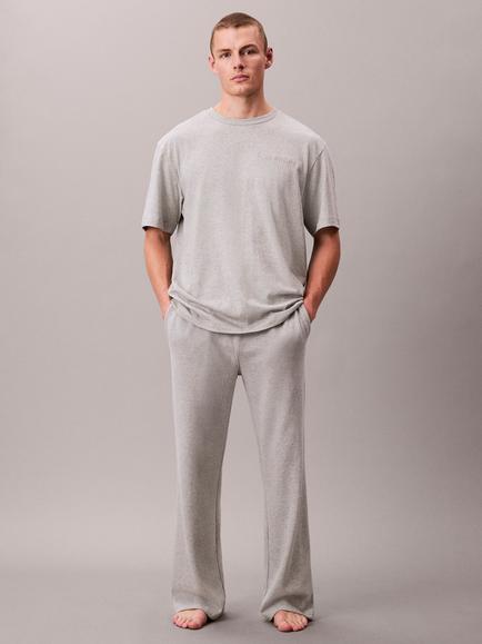Calvin Klein Cotton Lounge Trousers, Grey Mid, Grey Mid