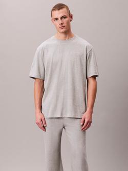 Calvin Klein Cotton Lounge Trousers, Grey Mid - view 2, Grey Mid