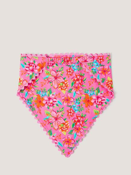 Monsoon Kids' Tropical Floral Headscarf, Multi - view 2, Multi