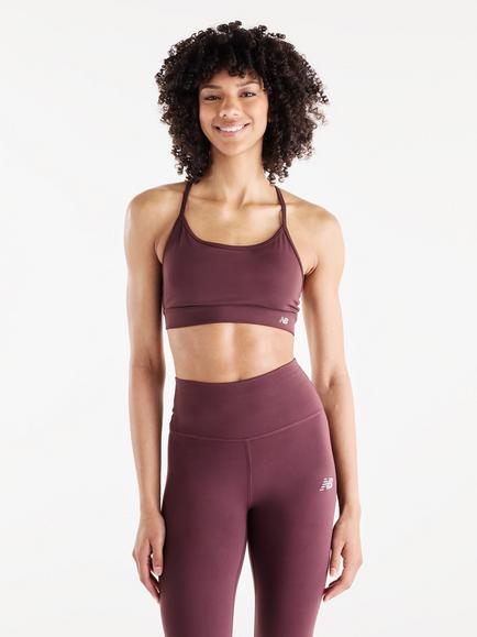 New Balance Essential Yoga Bra, Cherry Leather (ylr), Cherry Leather (ylr)