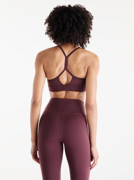 New Balance Essential Yoga Bra, Cherry Leather (ylr) - view 2, Cherry Leather (ylr)