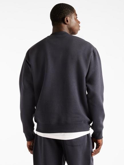 New Balance Cotton Blend Reimagined Fleece Crew Neck Top, Dark Night - view 2, Dark Night