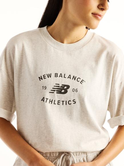 New Balance Reimagined Oversized T-Shirt, Ash Heather (ahh) - view 2, Ash Heather (ahh)
