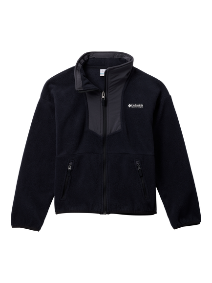 Columbia Kids' Sequoia Zip Through Fleece Jacket, Black, Black
