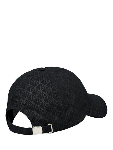 Calvin Klein Monogram Cotton Baseball Cap, Dark Grey - view 2, Dark Grey